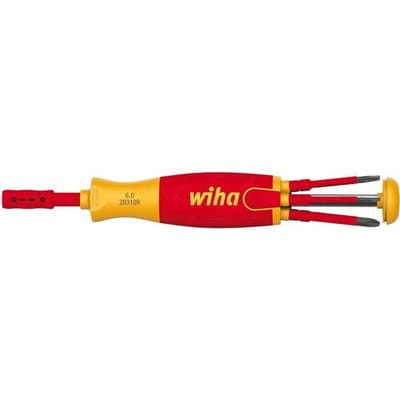 Wiha Schroevendraaier met bitmagazijn LiftUp electric TORX® met 6 slimBits in blister - 41158