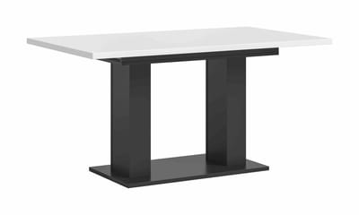 Motion eettafel D uitschuifbaar grijs NB wit NB - 90x150x76cm
