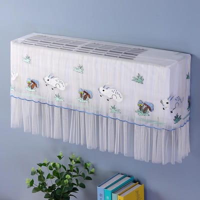 Housse Anti-Poussière pour Climatiseur 1.5P Housse de Protection Anti-Poussière pour Climatiseur Mural Maison 1.5P?2P Within 94cm/37in