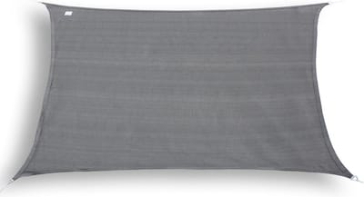 hanSe® Schaduwdoek Rechthoek Waterdoorlatend 6x7 m Zonnedoek Grijs