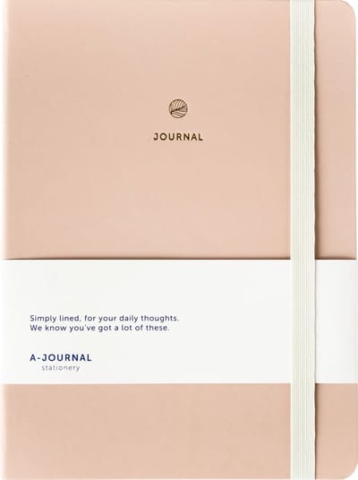 A-Journal - Notitieboek - beige - A5 - 160 pagina's
