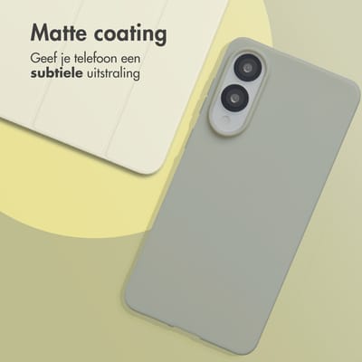 imoshion Hoesje - Geschikt voor Samsung Galaxy S25 Edge - Color Backcover - Grijs