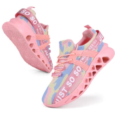 Herenschoenen Grote Maat 48 Blade Ademende Sport Casual Schoenen Antislip Schokabsorberende Hardloopschoenen Koppel Mesh Schoenen Damesschoenen 48 pink