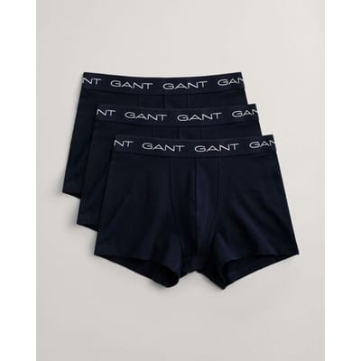 Gant Ondermode 3Pack Solid Color Trunks Marine / male