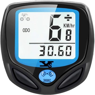 SnelShoppen - Digitale Draadloze Fietscomputer - Waterdichte Kilometer- en Snelheidsmeter met LCD-Achtergrondverlichting, Automatisch Wakker Worden, G