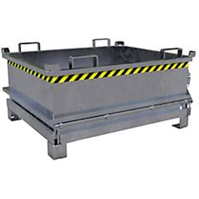 Bauer Mini-klapbodemcontainer MSB 400 - 1200 x 1000 x 625 mm - warmverzinkt