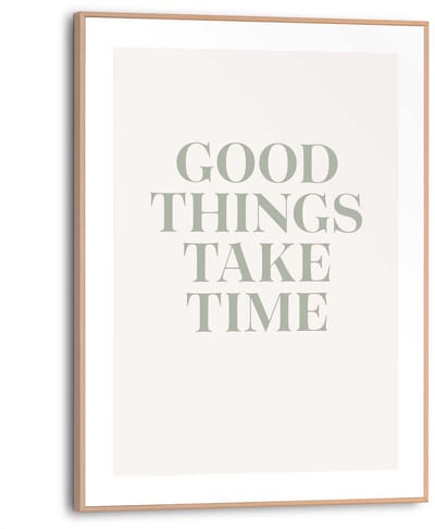 Schilderij Take Your Time - 40 x 30 - Hout - REINDERS