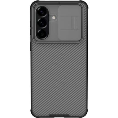 Voor Samsung Galaxy A57 5G Telefoonhoesje CamShield Pro Camera Bescherming Achterhoesje Samsung Galaxy A57 5G transparant zwarte kleur