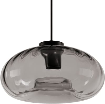 OSRAM DECOR Rookglas Hanglamp, Zwart Metalen rookglas, E27 Versie, 280mm diameter