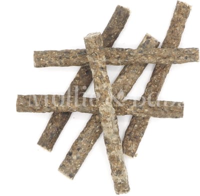 Mollie & Babs - Visfrikandellen Zee Mix - Hondensnacks - Kauwsnack - 100% Zee Vis - 100% Natuurlijk - Hypoallergeen - 10 Stuks