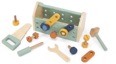 Trixie Houten Speelgoed - Gereedschap - Voor kinderen - Gereedschapskist - Vanaf 2 jaar - Voor Jongens en Meisjes - FSC