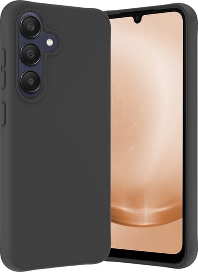 Hoes - Geschikt voor Samsung Galaxy A25 - Sterk & Shockproof - Hoesje Cover - Siliconen Case - Zwart