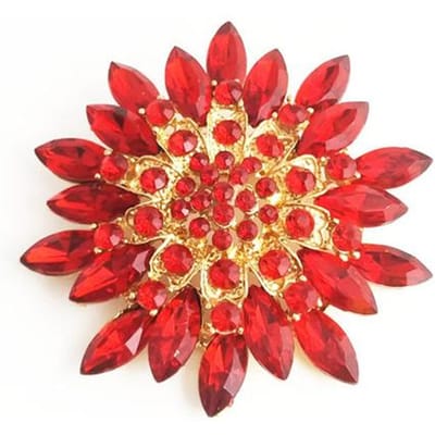 High-End Prachtige Broche Kledingaccessoires Bruiloft Kristallen Strass Broche Temperament Cadeau Zijden Sjaal Gesp red