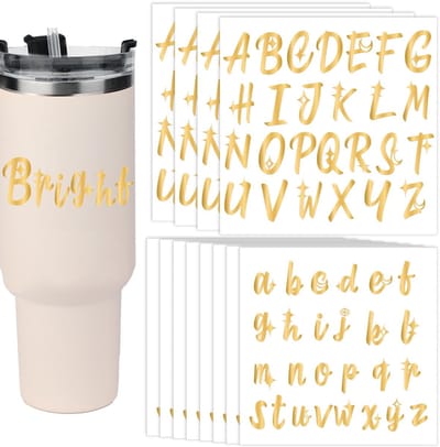 Dailygoods - 12 Vel Waterdichte Letterstickers voor Creatieve Decoratie