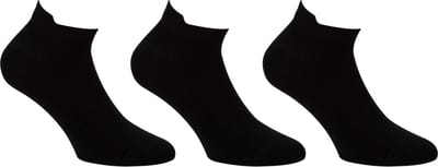 Sokken sneaker met lipje 3 paar - Zwart - Sokken Heren Sokken Dames - Maat 39/42