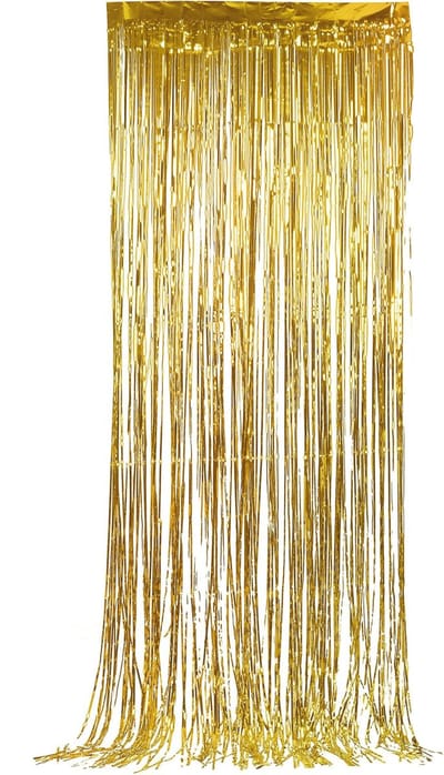 Vegaoo - Gouden glittergordijn
