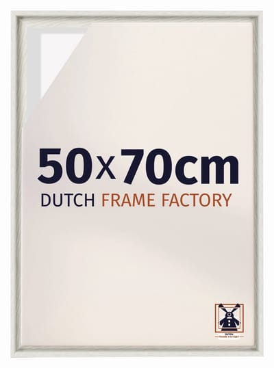 Baklijst 50x70 cm - White Wash - Geschikt voor Canvasdoek - MDF Baklijst Lausanne