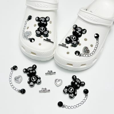 Schoenaccessoires-geschikt voor crocs charms- geschikt voor crocs pins- geschikt voor crocs Accessoires- geschikt voor Crocs Jibbitz-CJ-276 Liefde Lightning Bear