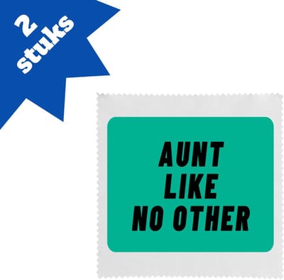 Akyol - aunt like no other brillendoekjes - Tante - geweldige tante - niemand anders - verjaardag - cadeau - kado - bedankje - geschenk - 17,8 bij 17,8 cm - 2 stuks