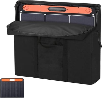 Kingling Tas voor zonnepaneel, stofdichte zonnepaneeltas, geschikt voor 100 watt zonnepaneel, opvouwbare zonnepaneel-opbergtas (kan twee zonnepanelen bevatten), 66 x 56 x 10 cm