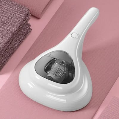 KimDo - Draadloze Vacuüm Huis Mijt Remover - Wit - Ultraviolet Huishoudelijke - Stofzuiger Draagbare Stofafscheider - UV Sterilisatie Stof Collector - Anti Huismijt - 350ML Stoftank - Huishoudelijke - Matrasreiniger - Sterke Zuignap Anti Astma