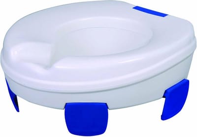 Toiletbrilverhoger - Verhoogde bril - Meer comfort - Bevestigingsclips - 41.5 x 17 cm - Meerkleurig