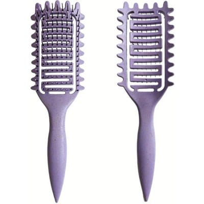 3 in 1 Krullen Definieer Styling Borstel Holle Uit Ontwarrende Haarborstel Verward Haar Kam Vormgeven Definiëren Krullen Kapper Styling Tools