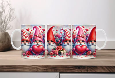 Koffiemok valentijn Gnomes 14 | Valentijn cadeau | Valentijn decoratie | Grappige Cadeaus | Koffiemok | Koffiebeker | Theemok | Theebeker | chocoladebeker