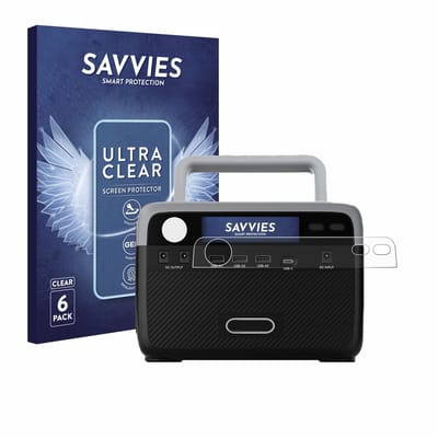 Savvies - Screenprotector voor Flashfish BP030B - Folie Beschermfolie transparant 6 Stuks