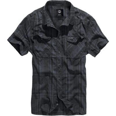 Brandit Shirt met korte mouwen - Roadstar - XL tot 5XL - voor Mannen - zwart-blauw