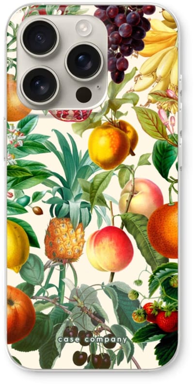 Case Company® - Hoesje geschikt voor iPhone 16 Pro hoesje - Classic Flora - Soft Cover Telefoonhoesje - Bescherming aan alle Kanten en Schermrand