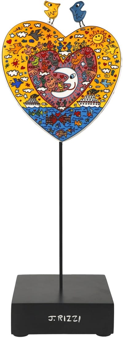 Goebel - James Rizzi | Decoratief beeld The Romance of the Sea | Porselein - 33cm - Pop Art