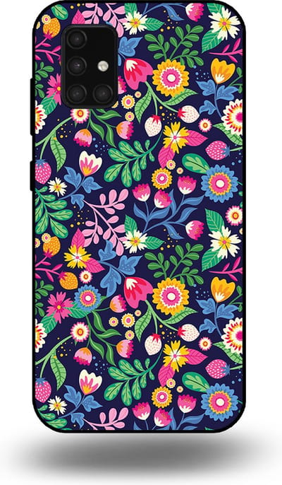 Smartphonica Telefoonhoesje geschikt voor Samsung Galaxy A71 5G met bloemen opdruk - TPU backcover case flower design geschikt voor Samsung Galaxy A71 5G