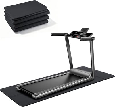 Vouwbare Vloerbeschermmat 183 x 61 cm - 6 mm PVC voor Loopband, Fiets en Fitnessapparatuur, Geluiddempend en Antislip, Ideaal voor Thuisgebruik en Sportactiviteiten