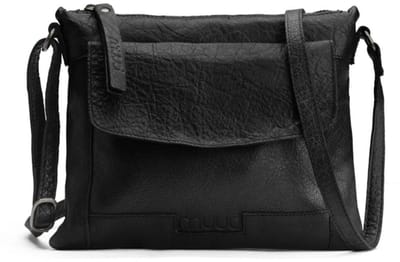 MUUD Vadsø. Handgemaakt leren crossover tas 19x23cm