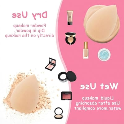 30 Stuks Mini Makeup Sponzen voor Foundation, Poeder en Crème - Perfect voor Cosmetica en Make-up Applicatie