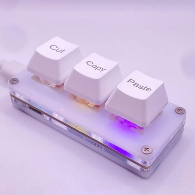 Mini toetsenbord met 3 toetsen en RGB-verlichting voor gaming en werk