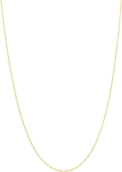 Lucardi Dames Ketting Prince of Wales - 9 karaat - Ketting - Cadeau - 46 cm - Geelgoud