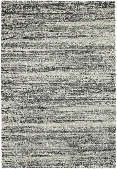 Rugsman Camel 023.0094.6258 Vloerkleed - 160 x 230 cm - Zwart & Wit - Rechthoekig - Polypropylene - Woonkamer, Slaapkamer - Schakering - Shaggy - Hoogpolig, Modern