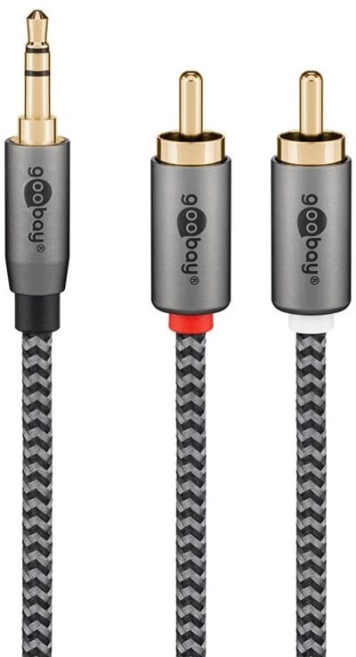 Goobay Plus 3,5mm Jack - Tulp kabel | 0,50 meter