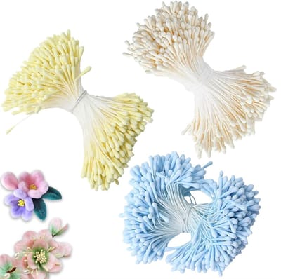 1200 Stuks Pijpenreinigers voor Creatieve Projecten, Bloemen Dust Sheet met Twee Kralenkoppen, 3 mm Pijpenreinigers voor Tulpen en Boeketten, DIY Knutselaccessoires