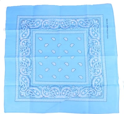 Bart Bandana Rain Drop rood 54 x 54 cm - Katoenen bandana - 54 - Blauw
