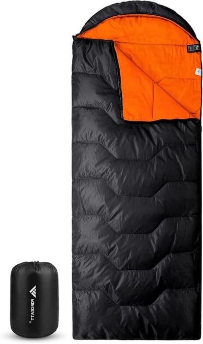 Slaapzak voor 3 seizoenen, ultralicht en compact, ideaal voor wandelen, kamperen en outdoor-activiteiten, geschikt voor volwassenen en jongeren