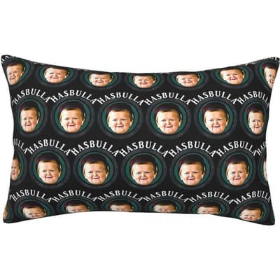 Housse d'oreiller rectangulaire classique amusante Hasbulla Magomedov Hasbullah Sourire Housse de coussin Décoratif Chambre à coucher Lit Confort Coussin jeté 60x40cm