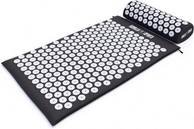 Gorilla Sports Acupressuur mat - Spijkermat - Zwart