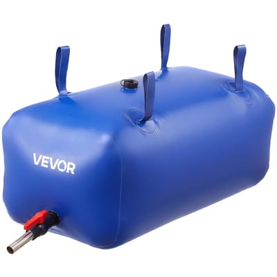 Poche à eau de stockage 113L Grand volume Sac à eau, Contenant d'eau souple portable et pliable, PVC étanche et résistant aux déchirures Urgence Eau