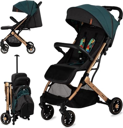 Kinderwagen voor kinderen vanaf 6 maanden - 15 kg - Inklapbaar - H105 x B 51 x D 75 cm - H65 x B51 x D21 cm - 5-punts Duo kinderwagen