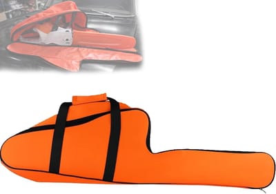 Kettingzaag Tas - Beschermhoes Opbergtas - Veilig Transport - Waterdicht Oxford Materiaal - 89 x 48 x 13 cm - Oranje