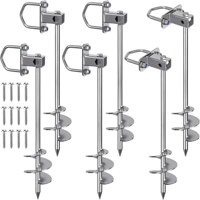 Heavy Duty Tentpennen - 62 cm Grote Grondankers voor Camping, Schommelsets en Trampolines - 4 Stuks