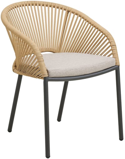 House Nordic Tuinstoel Novella - Beige/Zand - Set van 2